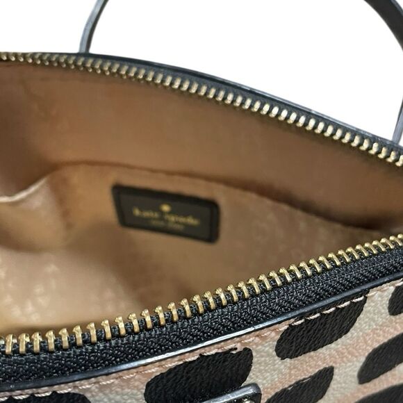 Kate Spade Millie Grove Street Polka Dot Crossbody Bag Black Pink White - Picture 10 of 11